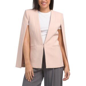BCBGMAXAZRIA BARE PINK Upas Cape Jacket